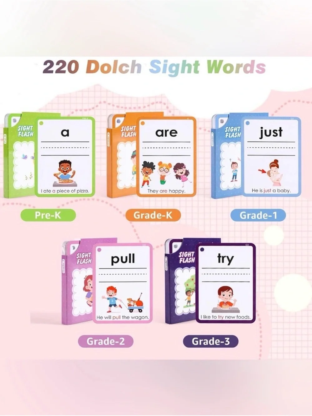Sight Word Games Bundle Kids Learning Educational Flash Cards SWAT